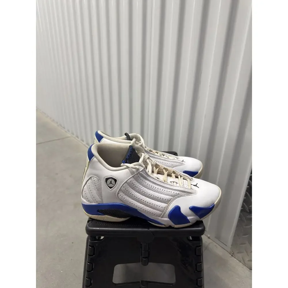 Nike Air Jordan 14 Hyper Royal White 2020 Size 8.5 Men's - 487471-104